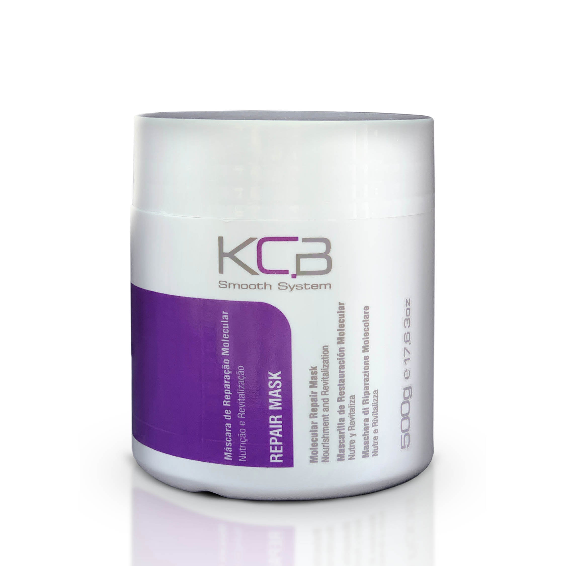 KCB Professional Smooth Repair Hair Mask for Smoothing, Deep Conditioning, Bonding Hair Treatment, Frizz Control, All Hair Types, 17.63 oz / 500g. Enriched with Jojoba Oil, Coconut and Cocoa Butter.