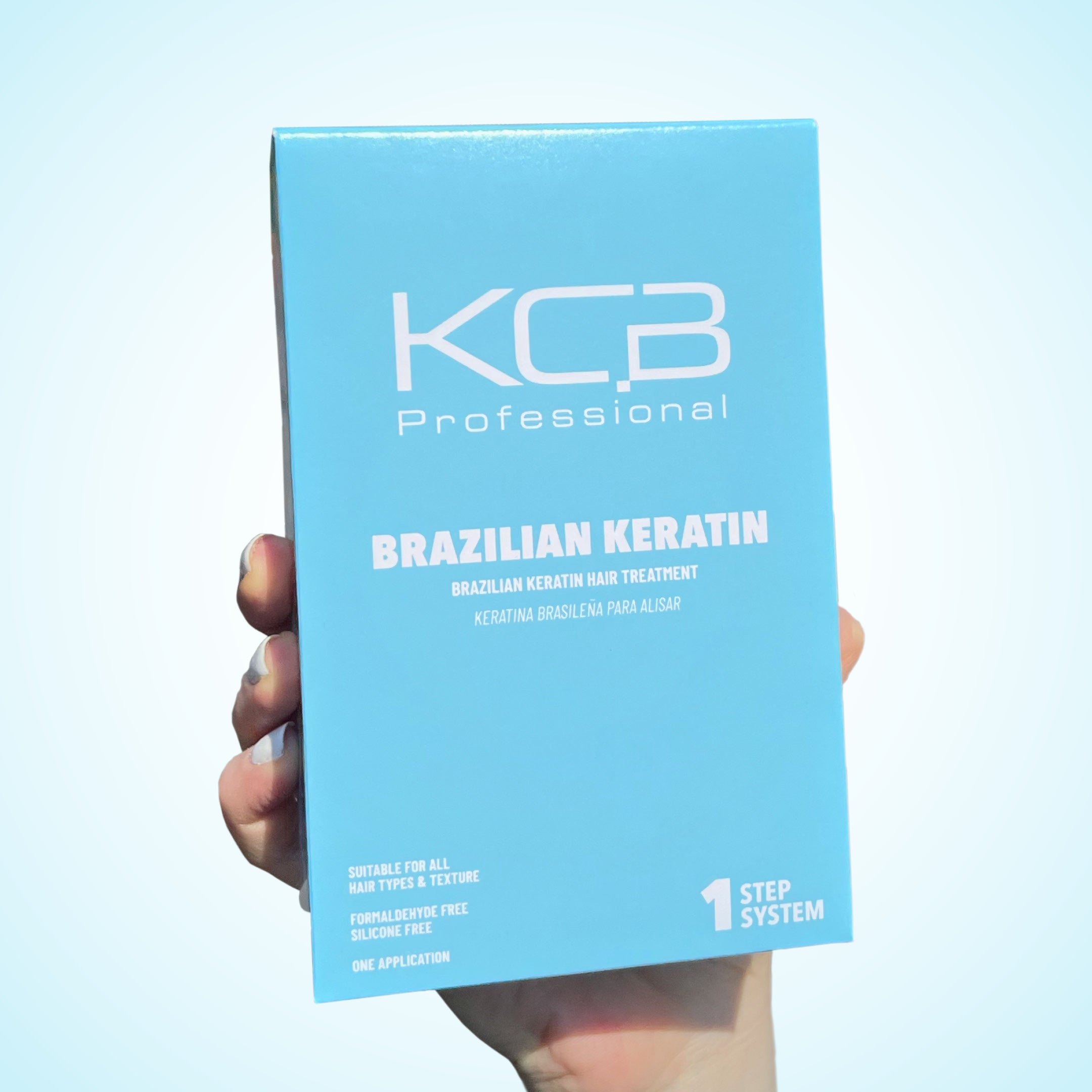 Brazilian Keratin, 1 Step Keratin Treatment Kit at Home. Keratina para Alisar el Pelo. Straightening and Frizz Control, All Hair Types, Formaldehyde Free, 3.38Floz