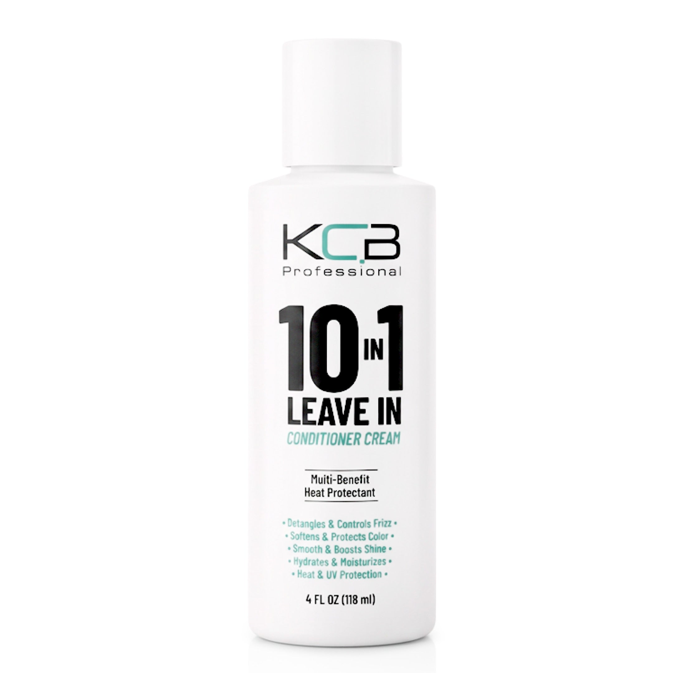 KCB Professional 10 in 1 Leave-in Conditioner Cream, Heat Protectant that Smooths, Conditions, Detangles, Strengthens, and Reduces Frizz, All Hair Types, 4 Fl Oz