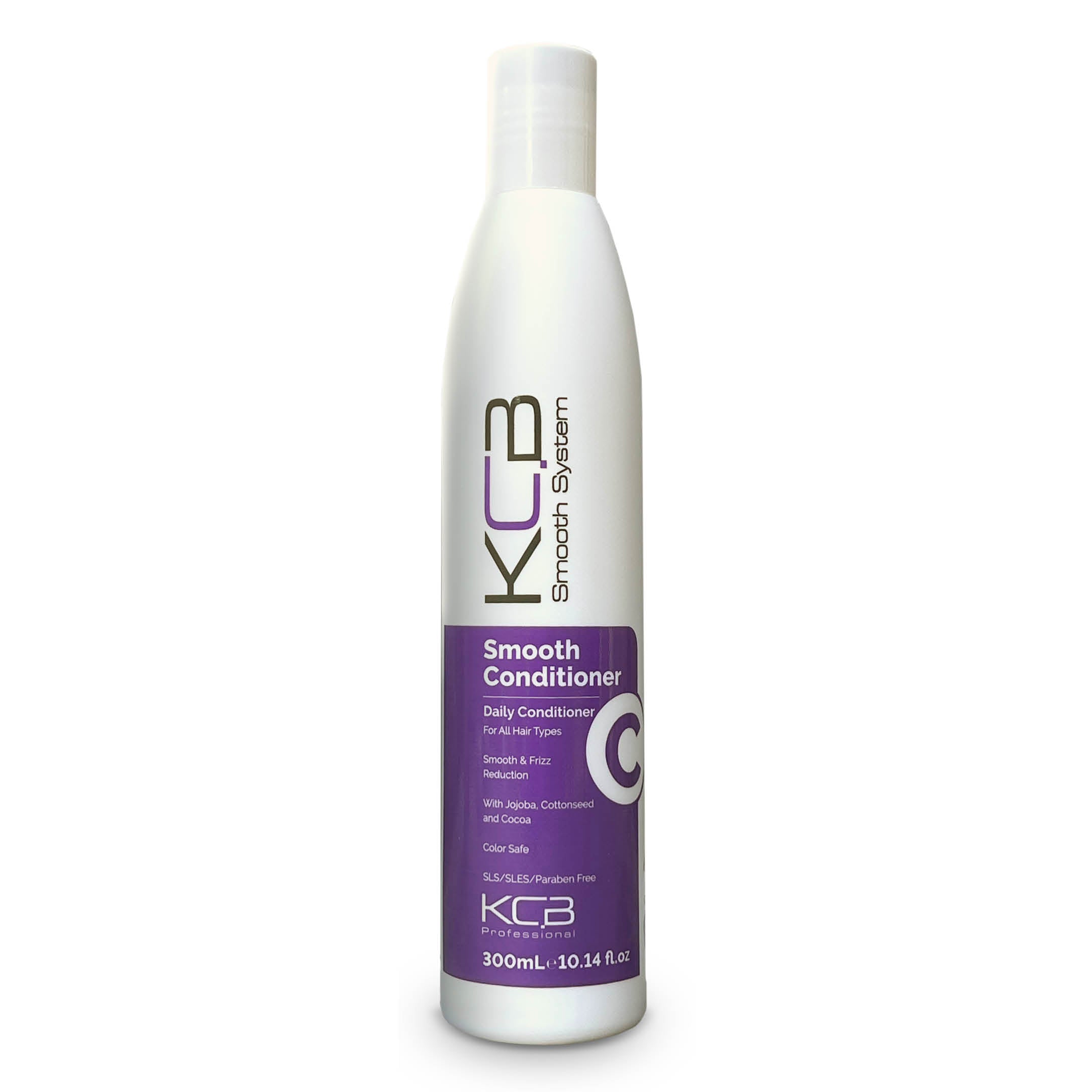 KCB Professional Smooth Conditioner for Smoothing and Hair Frizz Control. Nourishes, Revitalizes, Detangle, All Hair Types, 10.14 Fl oz / 300ml. Enriched with Jojoba Oil, Coconut and Cocoa Butter.
